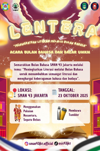 Kegiatan Bulan Bahasa dan Bazar UMKM di SMAN 43 Jakarta